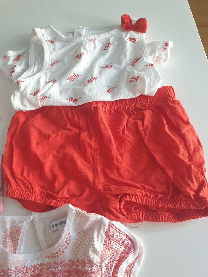 Lot de 3 ensembles fille 12 mois - photo numéro 2