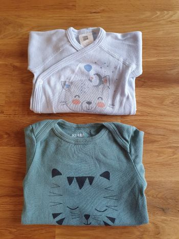 Lot 2 bodies manches longues en très bon état.