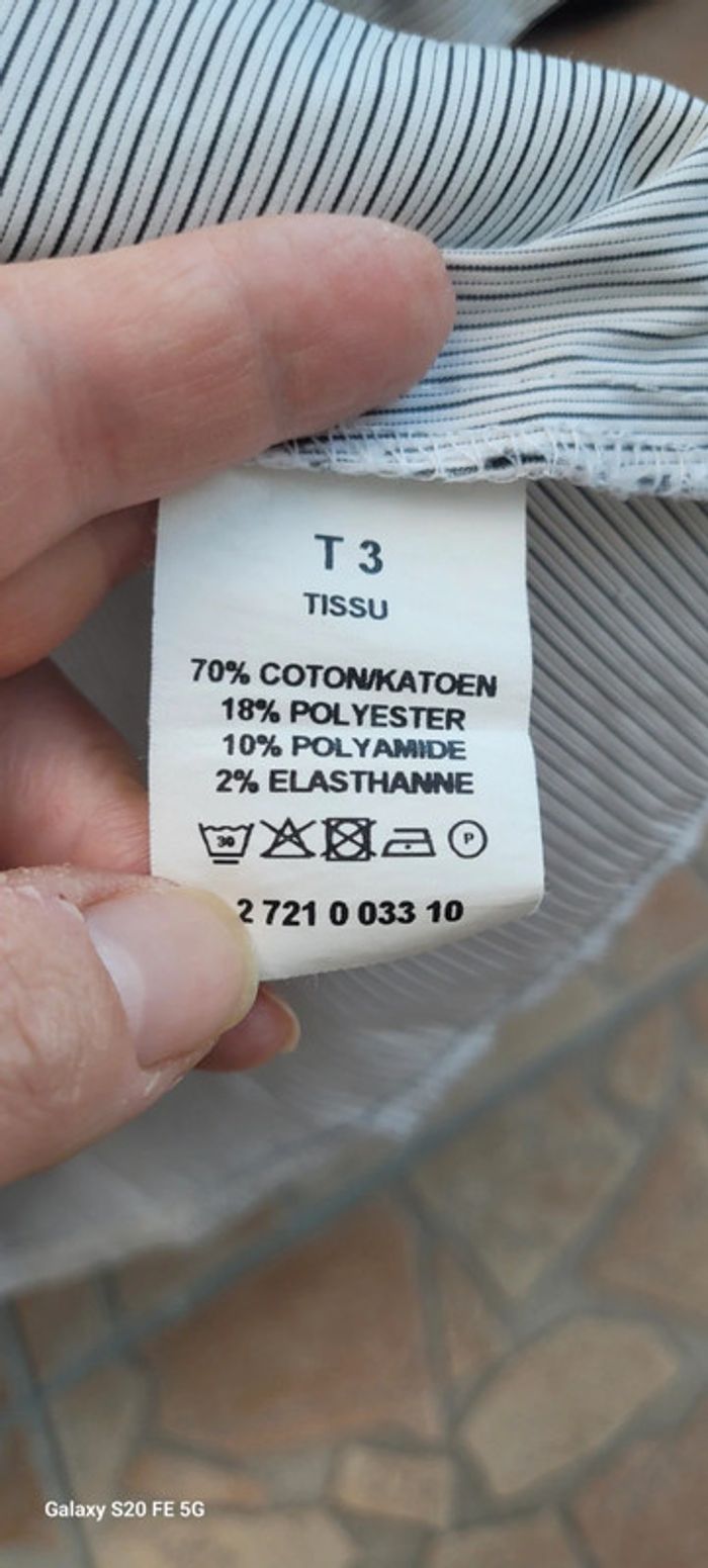 Chemise rayée femme T3 - photo numéro 5