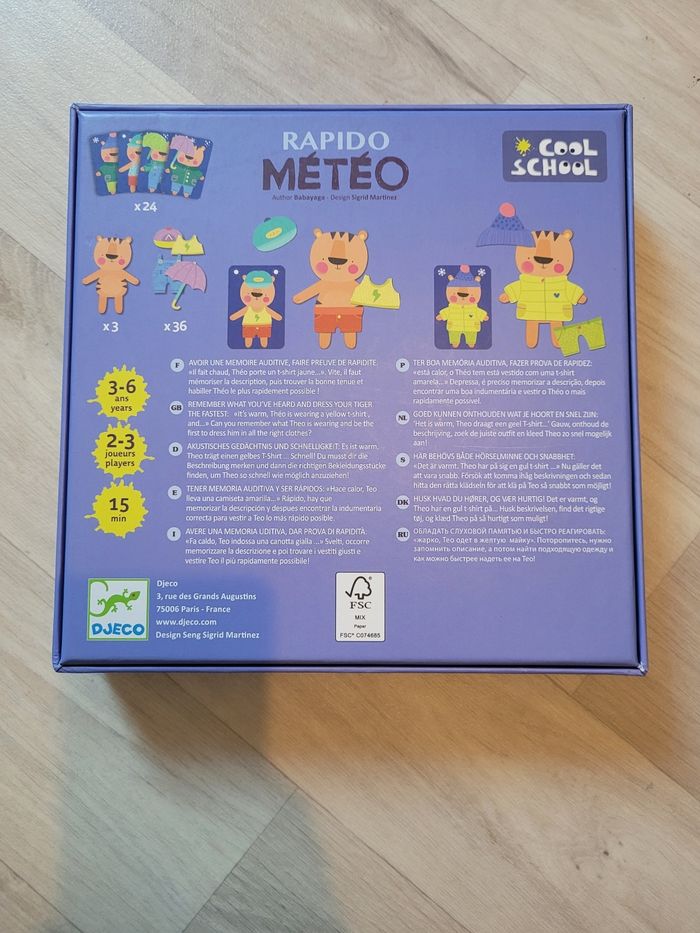 Jeu rapido météo djeco - photo numéro 5