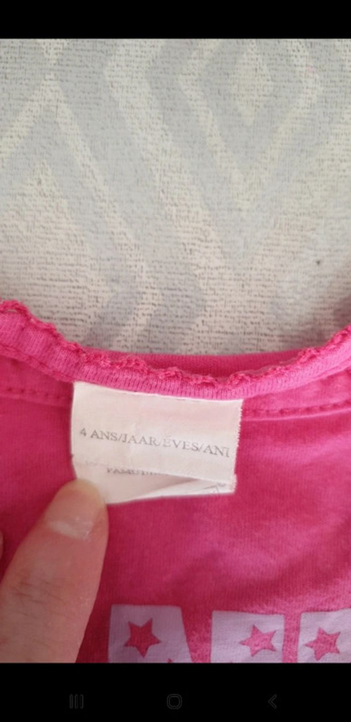 T-shirt long fille 4 ans - photo numéro 7