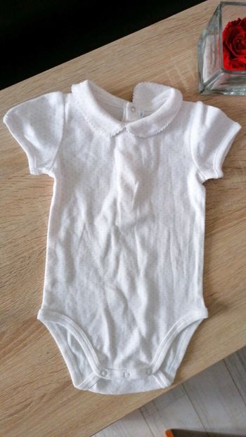 Bodie manches courtes col Claudine 9mois bout'chou