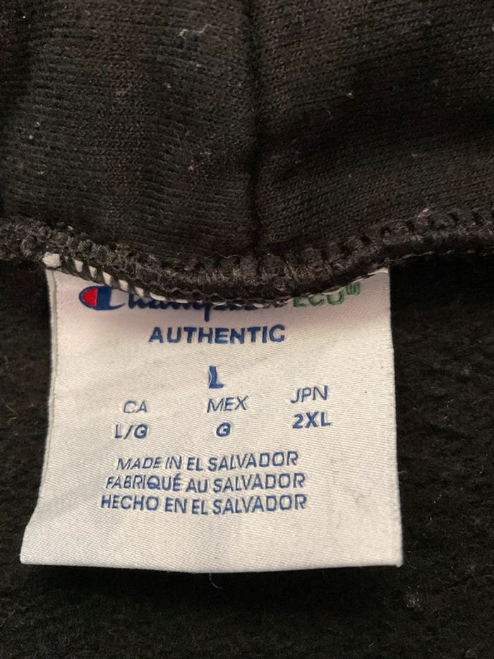 Sweat à capuche noir pour homme Champion Twenty taille L 262 - photo numéro 10