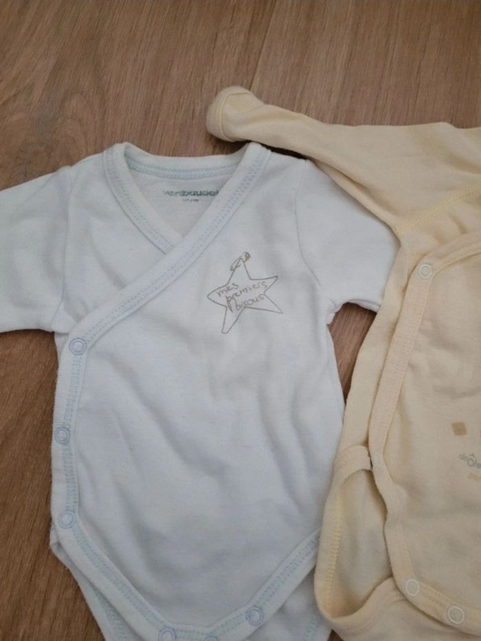 Lot de 2 bodies bébé naissance - photo numéro 3