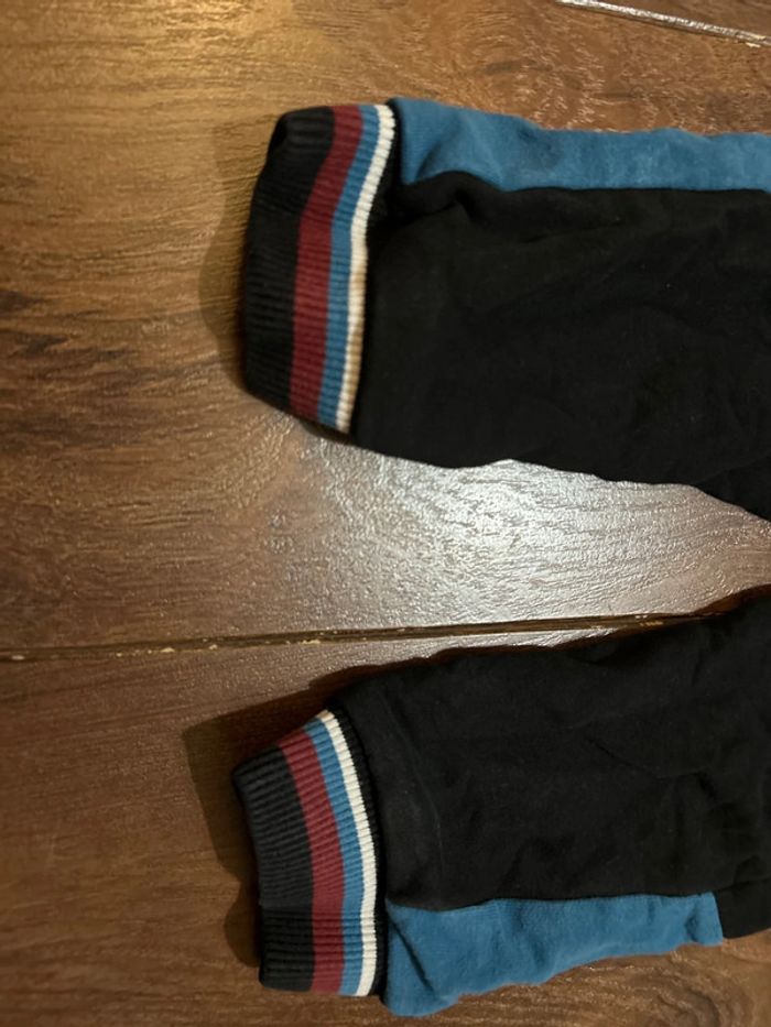 pantalon jogging en coton noir et bleu s.oliver 92 cm - photo numéro 10