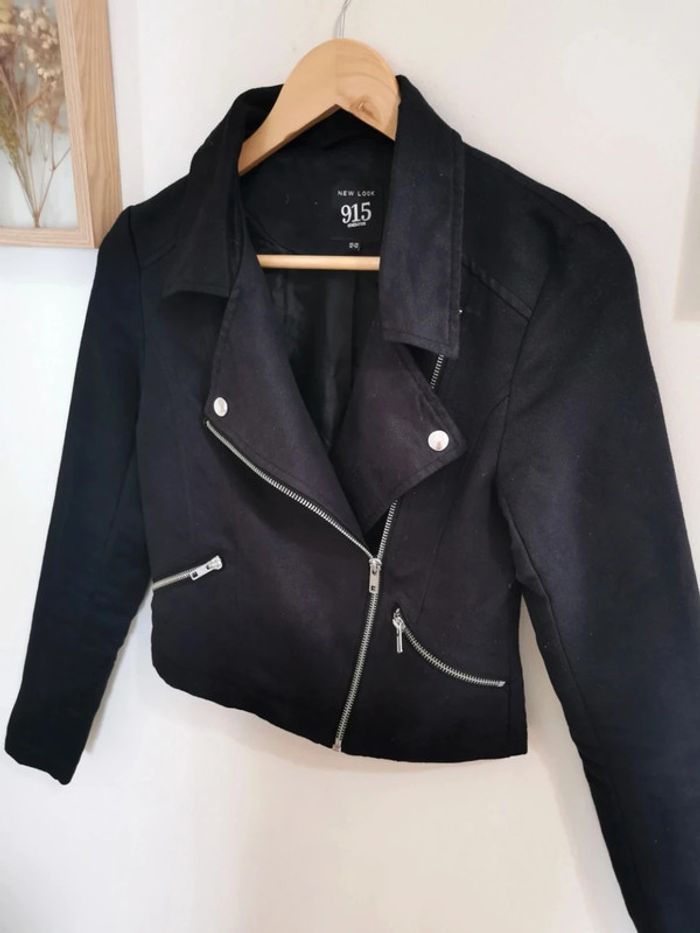 Veste Biker perfecto en suédine New Look 12 ans - photo numéro 2