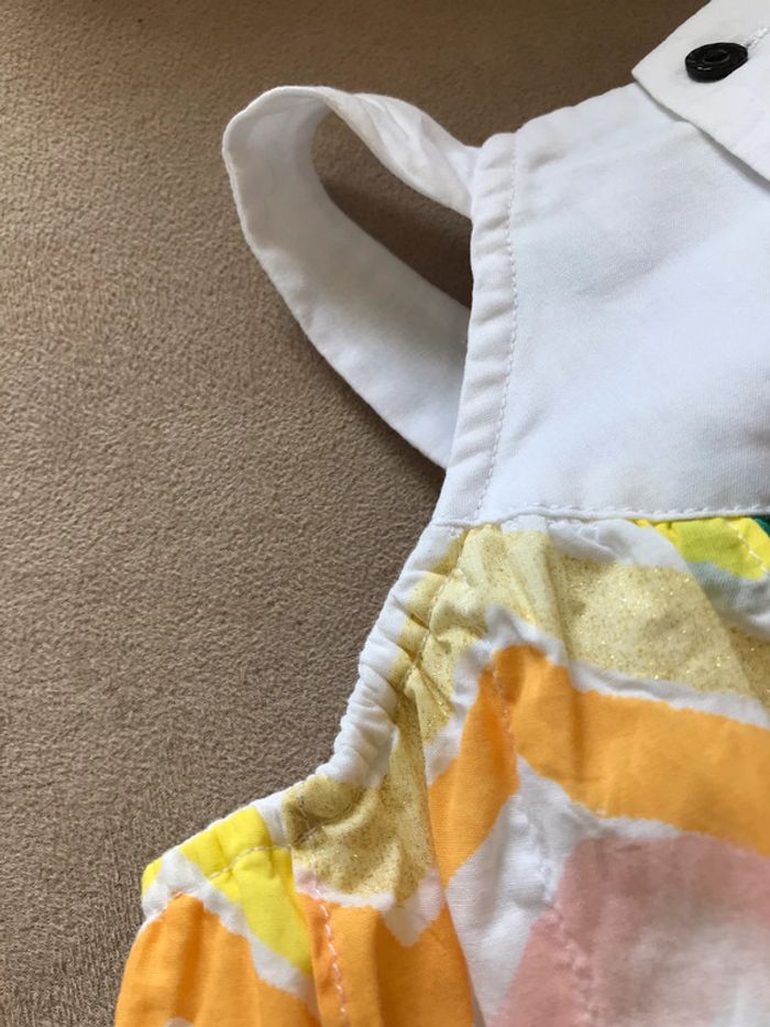 Robe Catimini à volants fond blanc 3 Ans - photo numéro 4