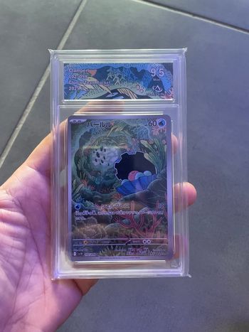 Pokémon carte gradée Coquiperl team rocket CA 9.5