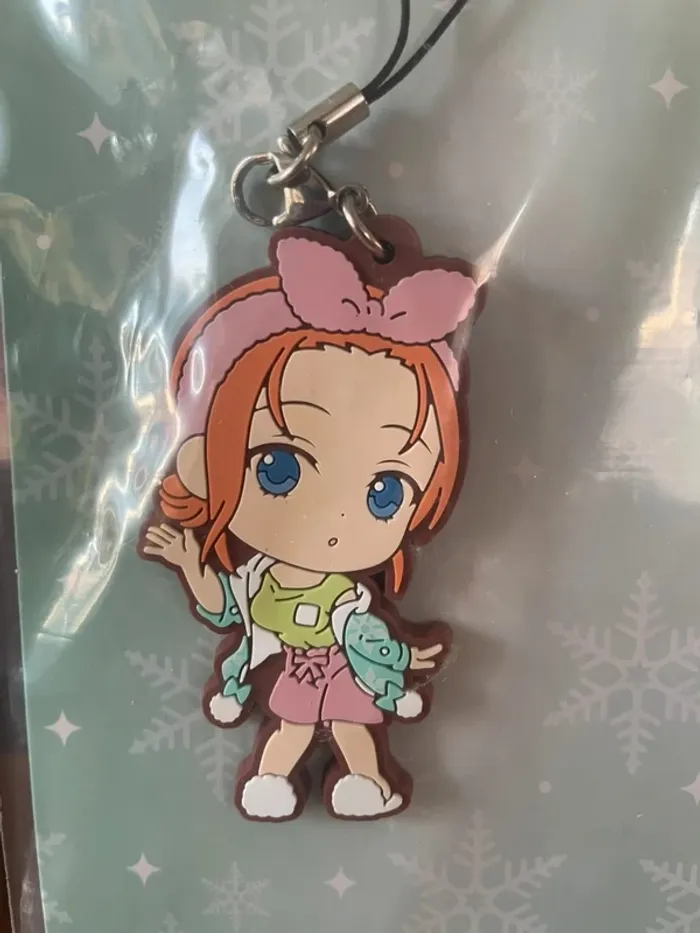 The Quintessential Quintuplets – Porte-clés caoutchouc Yotsuba Nakano Ichiban Kuji 6,5 cm - photo numéro 2