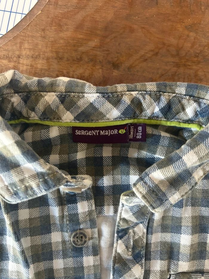 Chemise à carreaux sergent major - photo numéro 3