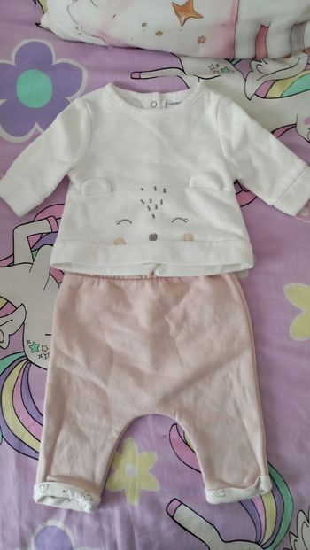 Ensemble bébé fille 1mois 