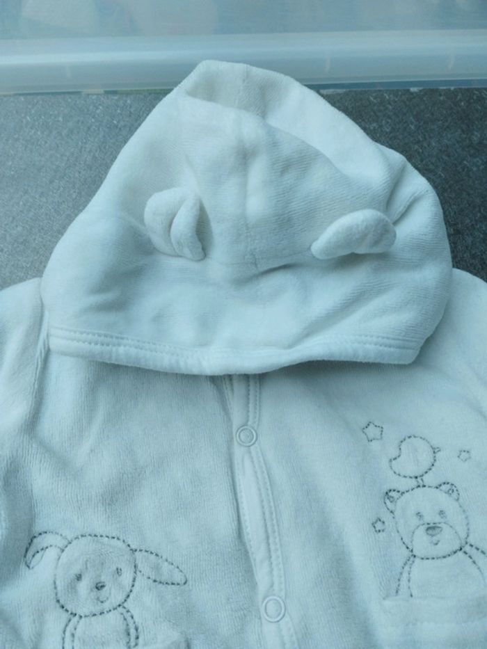 Blouson polaire blanc 1 mois fille Auchan - photo numéro 6