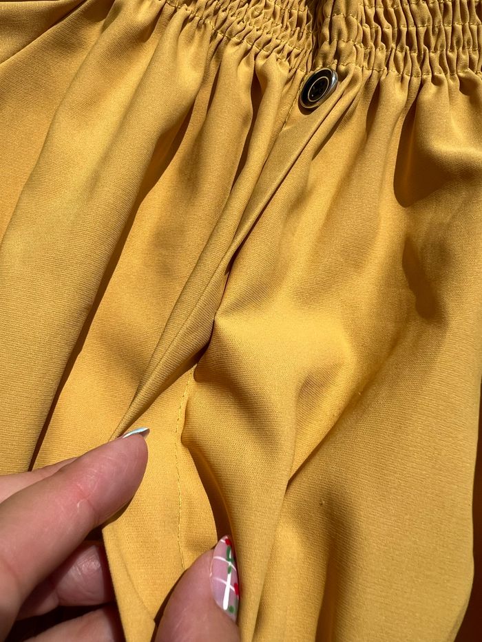 Top jaune à fronces taille 7 ans Shein - photo numéro 3