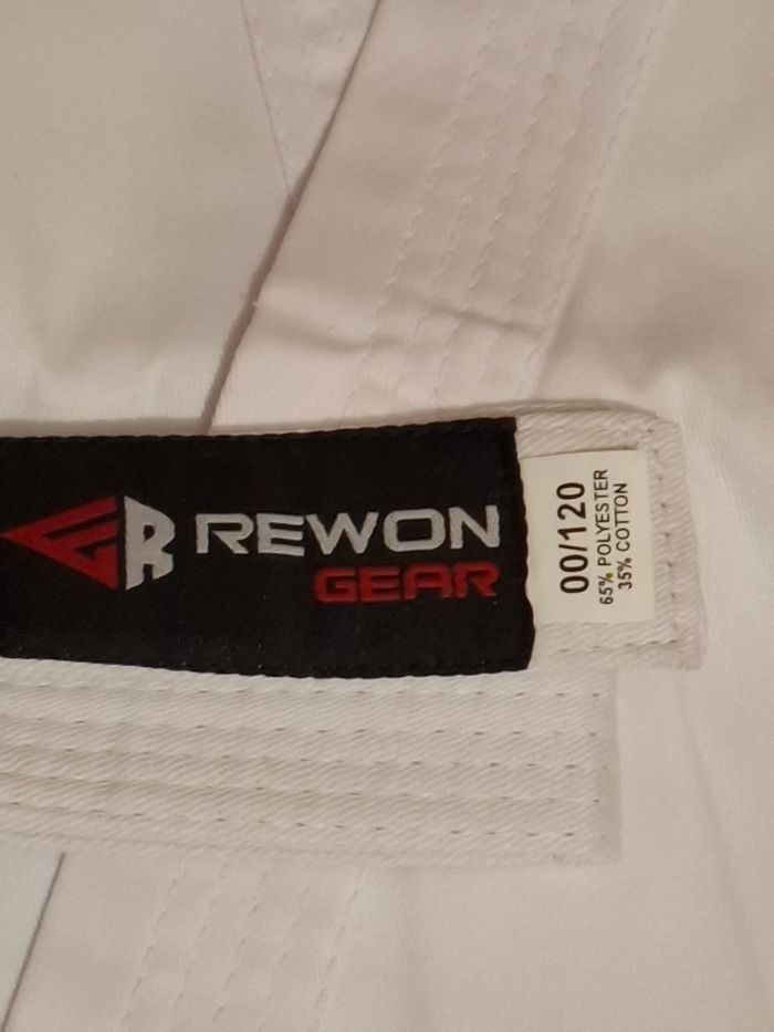 Combinaison karaté entraînement enfant garçon fille coton blanc - photo numéro 2