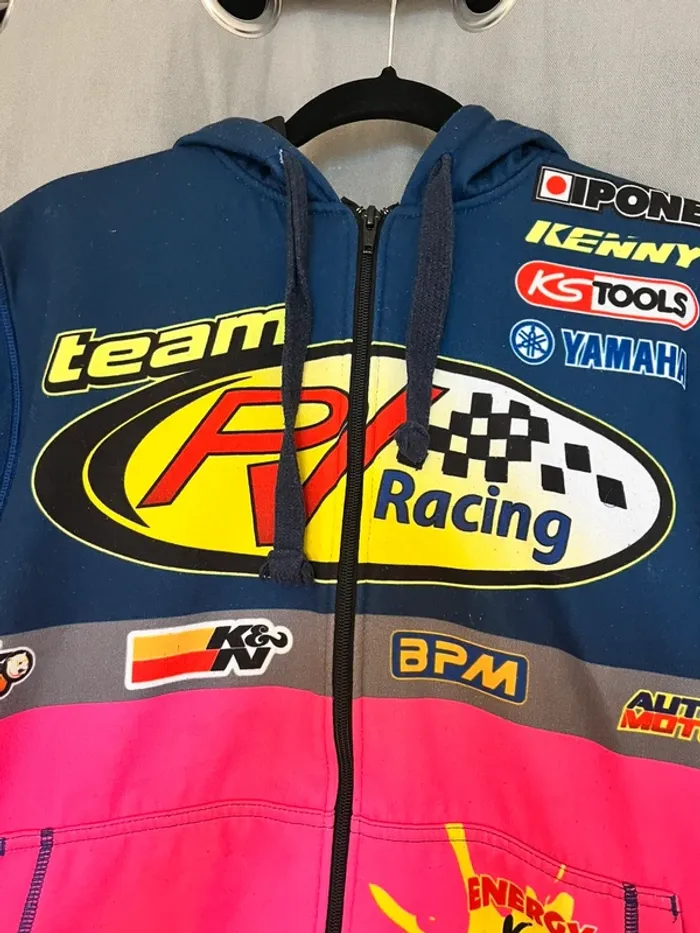 Gilet Sweat zippé KENNY – Team PV Racing – Moto / Quad – Taille S/M - photo numéro 3