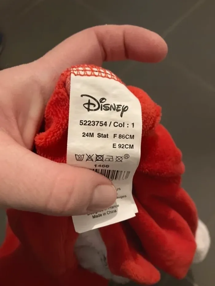 Pyjama minnie 24 mois Noël disney en tres bon état - photo numéro 2