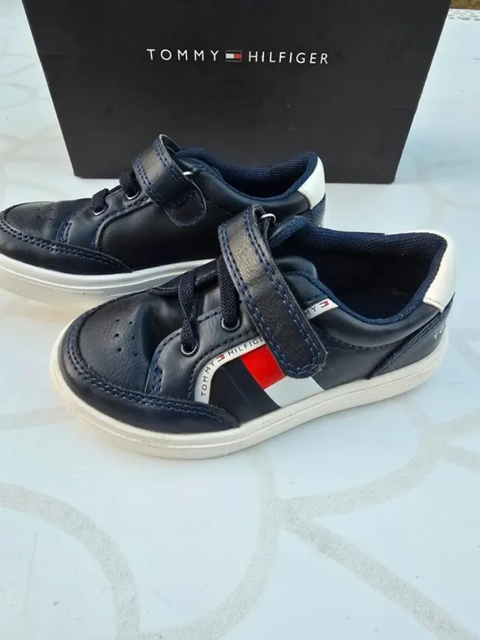 Basket Tommy Hilfiger en cuir