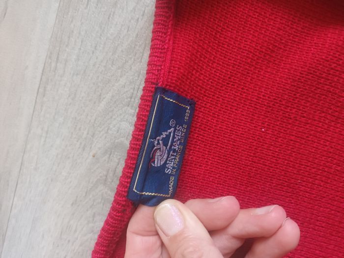 Gilet saint james rouge neuf taille 42 donc 53cm de largeur sous les bras - photo numéro 3
