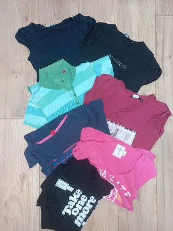 Lot 7 tee-shirt S (le marine de chez Mango est vendu donc reste 6)