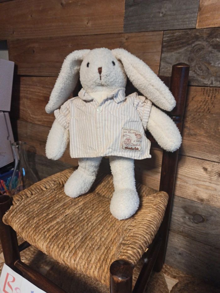 peluche lapin la bande à Basile moulin Roty tbe - photo numéro 2