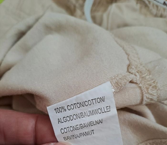 Ensemble t-shirt pantalon beige, kimbaloo, taille 3 mois (62 cm ) - photo numéro 5