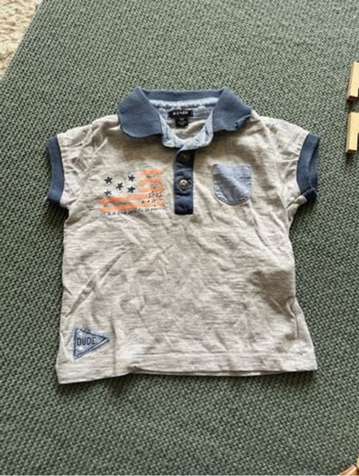 Lot t-shirt et polo taille 9 mois - photo numéro 2