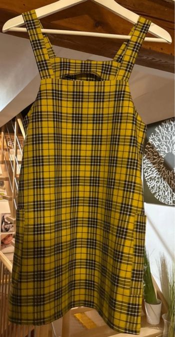 Robe carreaux moutarde Kiabi 12 ans