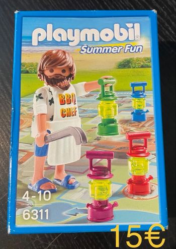 Playmobil 6311 - Summer Fun Camping Board Game with BBQ Chef