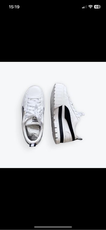 Basket Puma blanche et noire