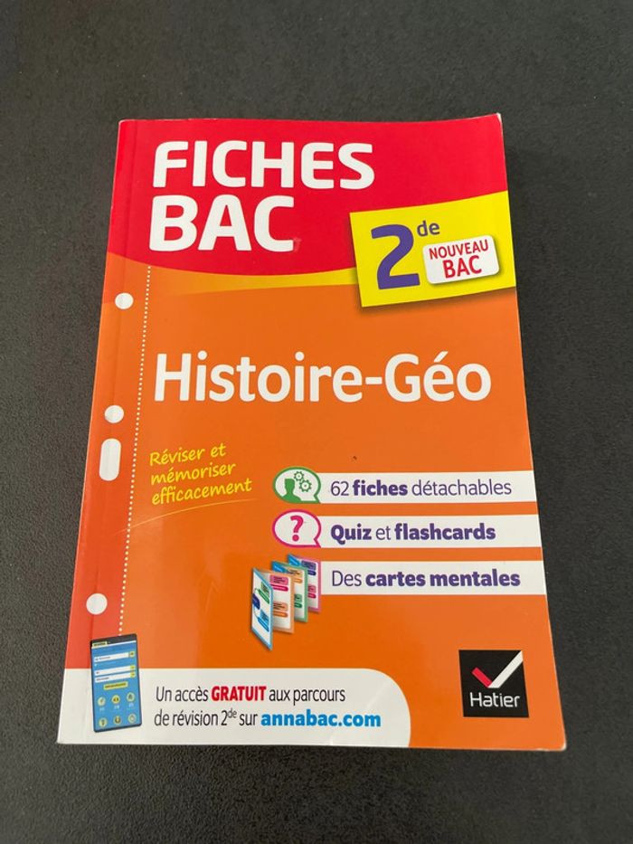 Fiches bac histoire géo hatier lycée seconde