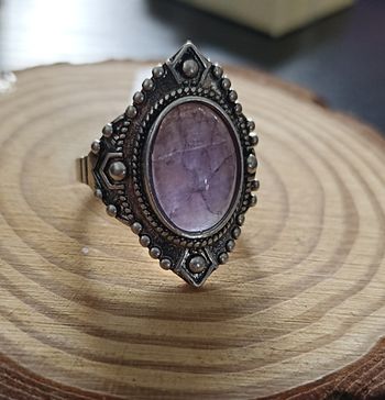 Bague neuve argent 925 et améthyste