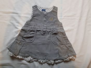 Robe en jean gris foncé