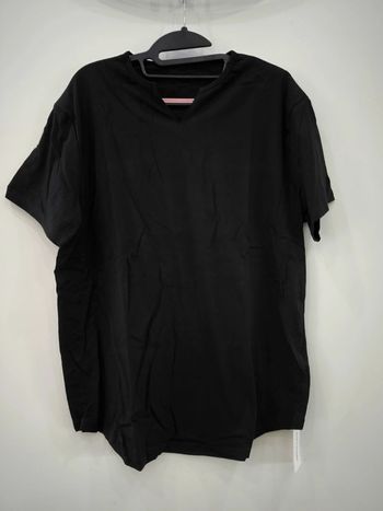 T shirt noir col v taille L neuf ouku