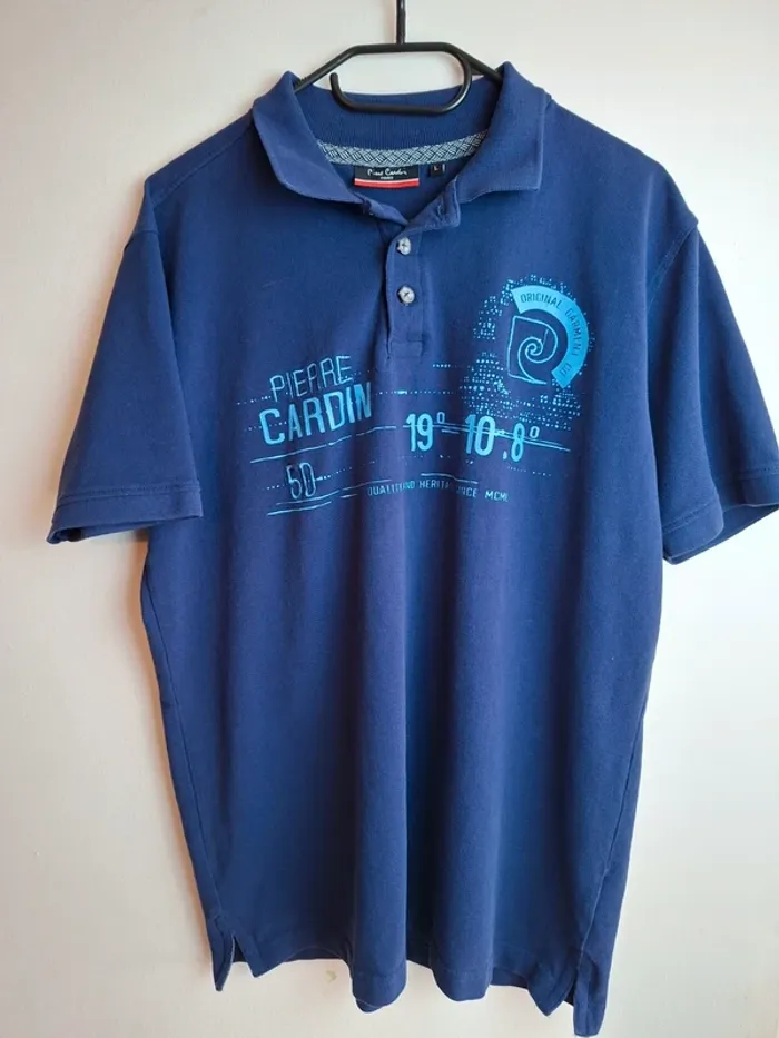 Polo Pierre Cardin bleu marine taille L - photo numéro 9