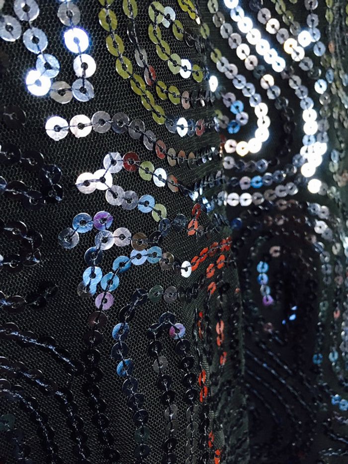 Top noir en sequins Taille XS - photo numéro 3