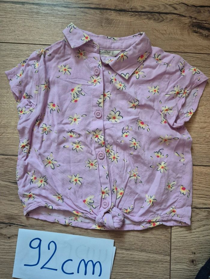 Ensemble NEUF 92 cm Jupe en jean + Chemise fluide sans manches - photo numéro 6