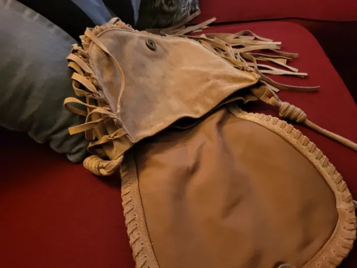 Sac en cuir  daim avec franges  Camaïeu - photo numéro 5