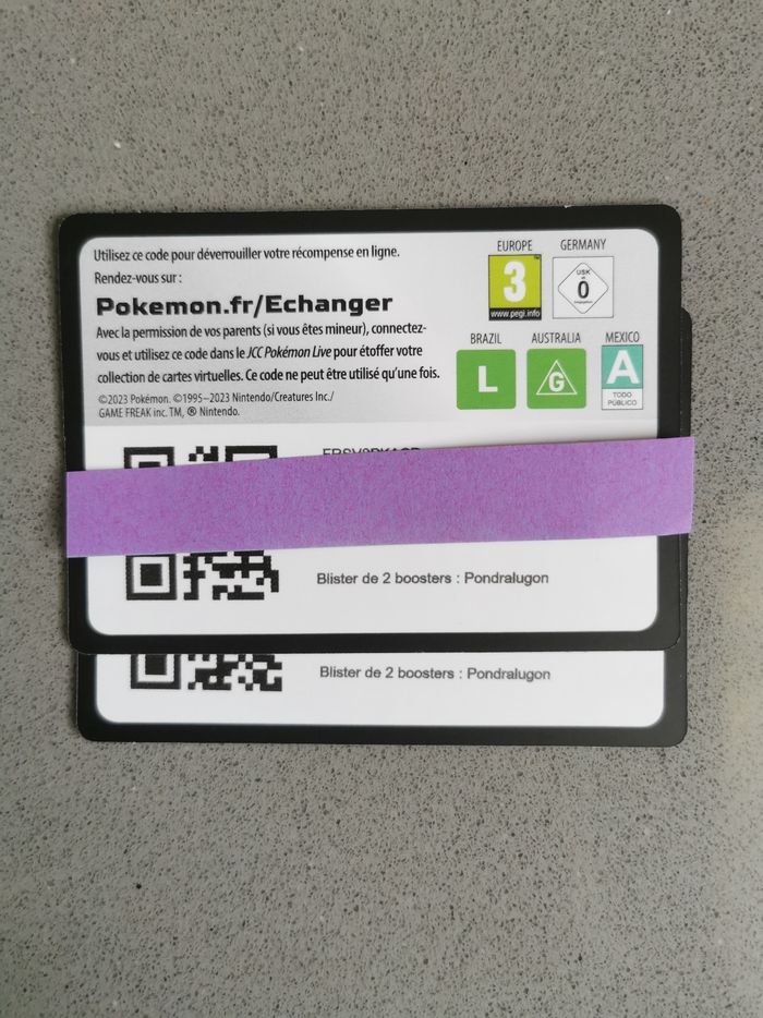 Lot de cartes QR code online Pokémon - photo numéro 5