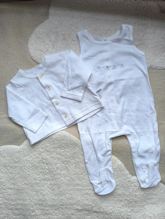 🍼 Ensemble Petit Bateau – Taille 6 mois (Neuf) 🌿