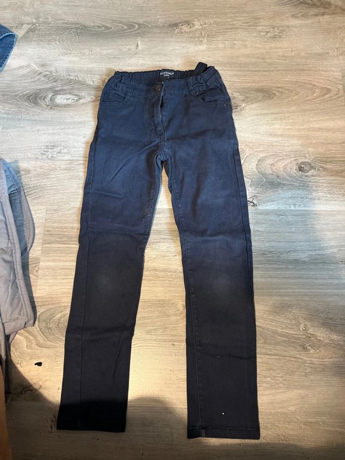 Jean bleu marine fille 8 ans