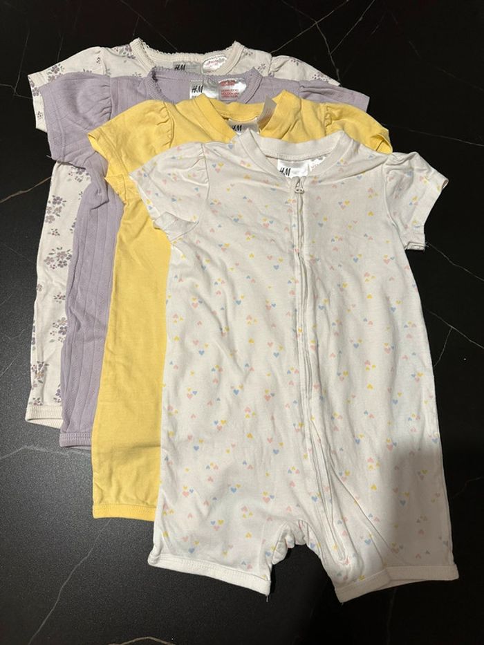 Lot de 4 barboteuses été