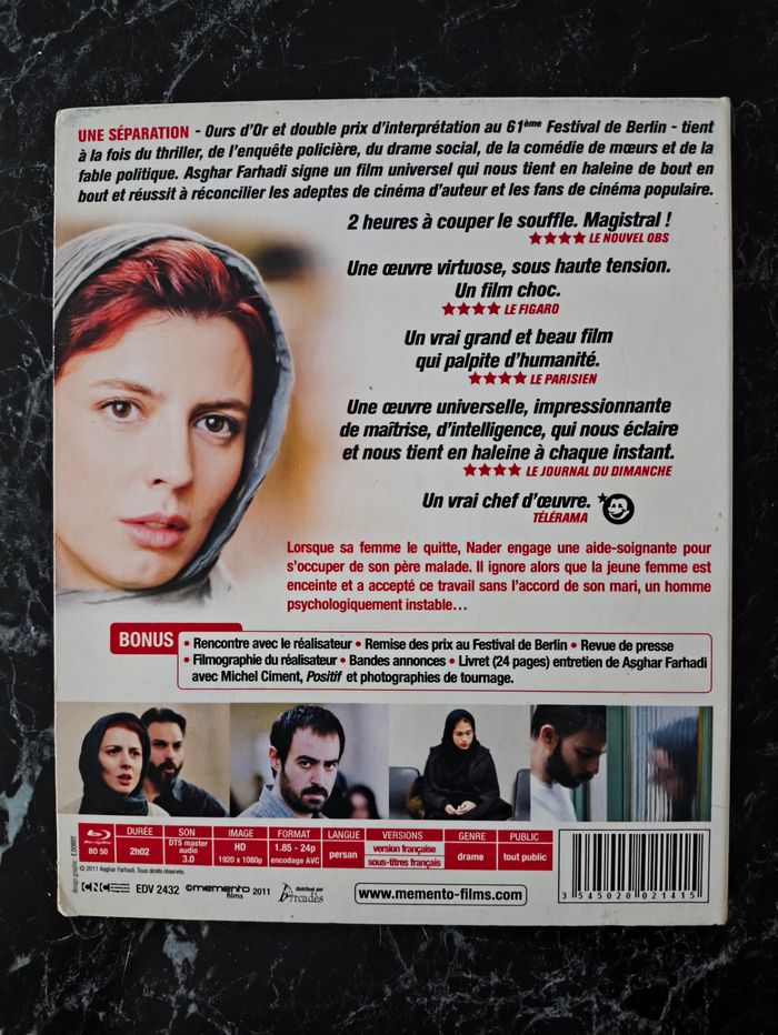 Une Séparation en Blu-ray - photo numéro 2