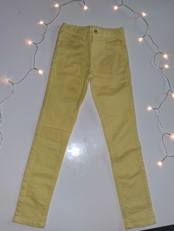 Pantalon skinny jaune Kiabi - photo numéro 5