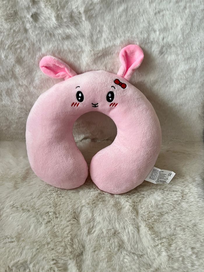 Coussin cervical, coussin de voyage, coussin tour de cou lapin pour enfant