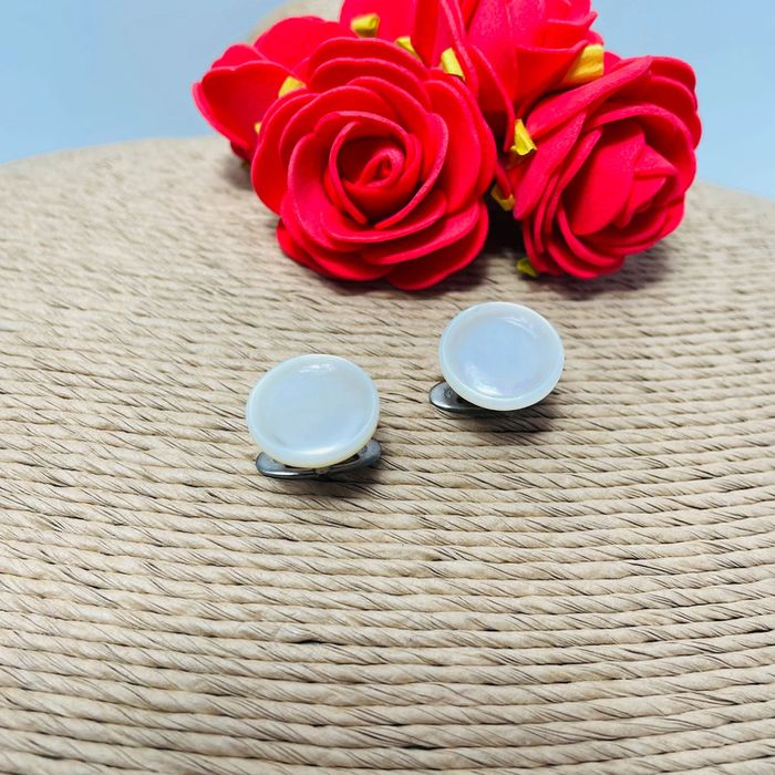 🔥 Boutons de manchette chic et raffiné . Vintage. Nacre véritable - photo numéro 6