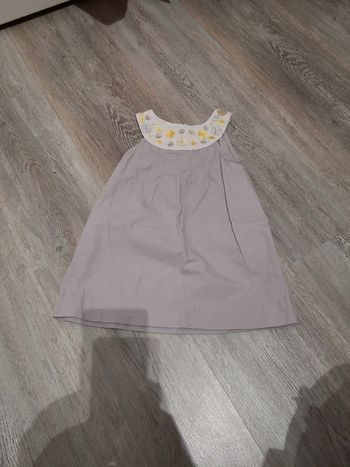 Robe grise et jaune Obaibi