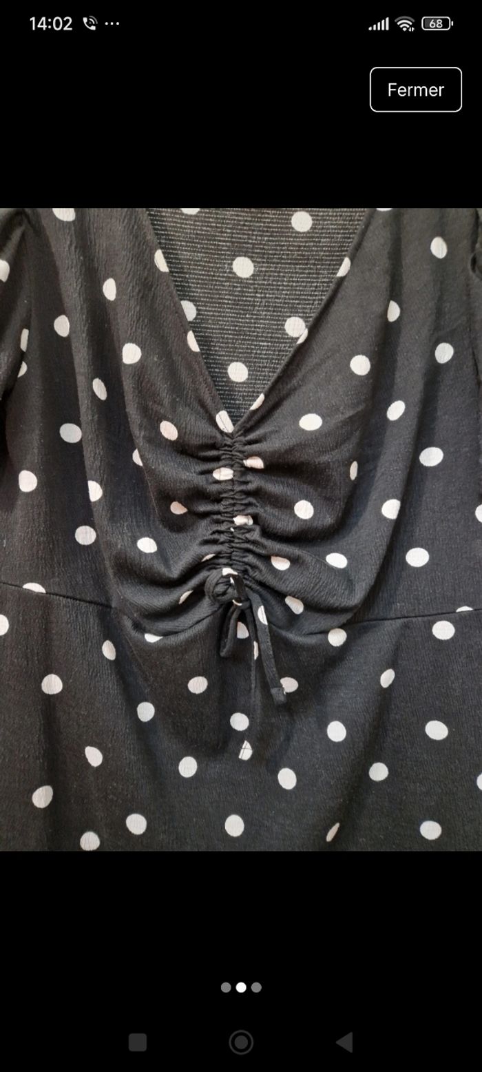 Robe noir a pois - photo numéro 2