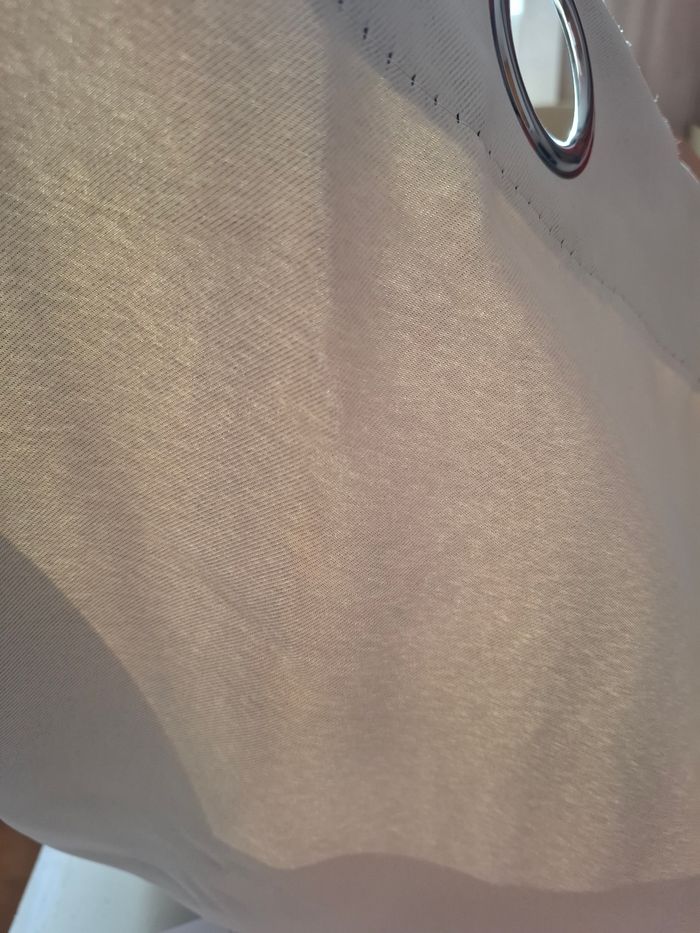 Lot de 2 rideaux occultants d'intérieur à isolation thermique avec œillet moderne beige - photo numéro 4