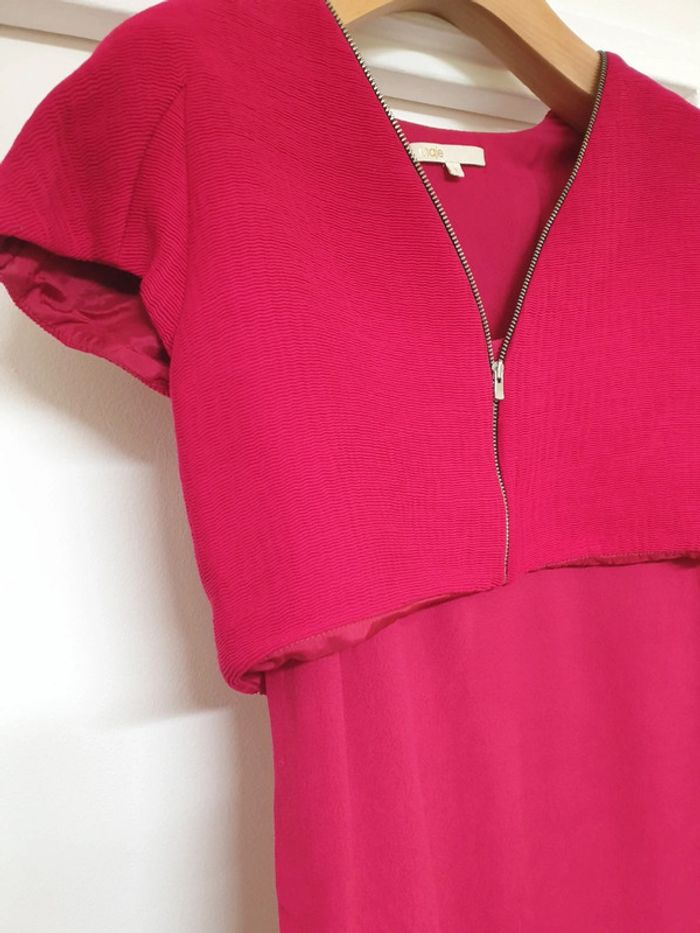Haut Top Blouse Framboise Maje Taille 1 - photo numéro 4
