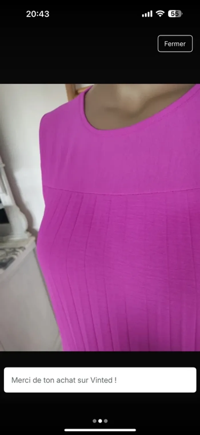 Robe longue plissée ample - photo numéro 6